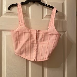 Pink corset top